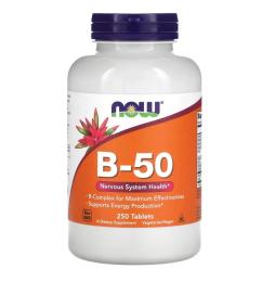 Вітамінно-мінеральний комплекс NOW B-50 (250 tabs) (06662-01)