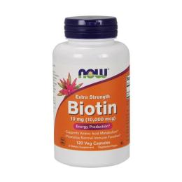 Вітамінно-мінеральний комплекс NOW Biotin 10,000 mcg extra strength (120 veg caps) (10046-01)