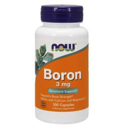 Вітамінно-мінеральний комплекс NOW Boron 3 mg (100 caps) (09143-01)