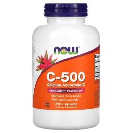 Вітамінно-мінеральний комплекс NOW C-500 Calcium Ascorbate-C (250 caps) (07715-01)