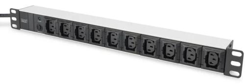 Мережевий фільтр Digitus DN-95404 1U, 10xC13, 10A, 250V