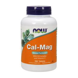 Вітамінно-мінеральний комплекс NOW Cal-Mag stress formula (100 tabs) (06664-01)