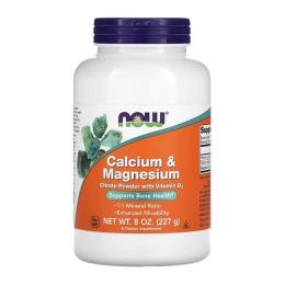 Вітамінно-мінеральний комплекс NOW Calcium &amp; Magnesium (227 g, unflavoured) (07718-01)