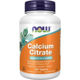 Вітамінно-мінеральний комплекс NOW Calcium Citrate (100 tabs) (06691-01)
