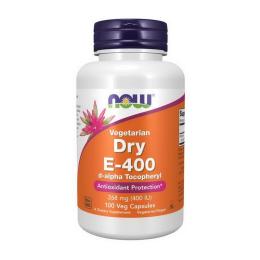 Вітамінно-мінеральний комплекс NOW Dry E-400 (268 mg) vegetarian (100 veg caps) (19415-01)
