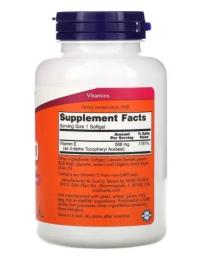 Вітамінно-мінеральний комплекс NOW E-400 d-alpha Tocopheryl (250 softgels) (18832-01)
