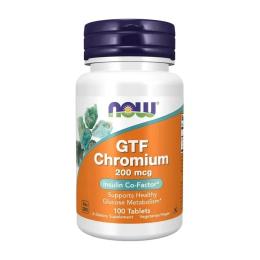 Вітамінно-мінеральний комплекс NOW GTF Chromium 200 mcg (100 tab) (11804-01)