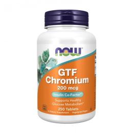 Вітамінно-мінеральний комплекс NOW GTF Chromium 200 mcg (250 tab) (10325-01)