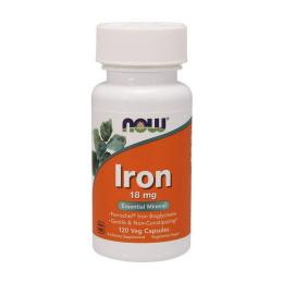 Вітамінно-мінеральний комплекс NOW Iron 18 mg (120 veg caps) (07799-01)