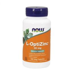 Вітамінно-мінеральний комплекс NOW L-OptiZinc 30 mg (100 caps) (06357-01)