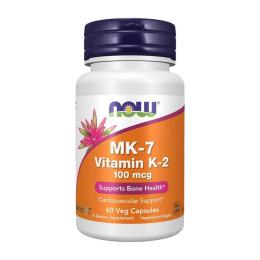 Вітамінно-мінеральний комплекс NOW MK-7 Vitamin K-2 100 mcg (60 veg caps) (18901-01)