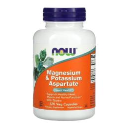 Вітамінно-мінеральний комплекс NOW Magnesium &amp; Potassium Aspartate (120 veg caps) (09138-01)