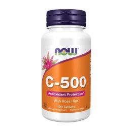 Вітамінно-мінеральний комплекс NOW C-500 with Rose Hips (100 tabs) (00171-01)