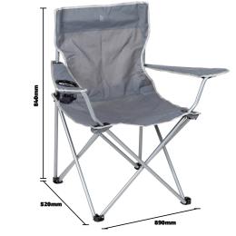 Стілець Bo-Camp Foldable Compact DAS301449 Gray