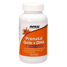 Вітамінно-мінеральний комплекс NOW Prenatal Gels + DHA (180 softgels) (08871-01)