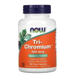Вітамінно-мінеральний комплекс NOW Tri-Chromium 500 mcg (180 veg caps) (09928-01)