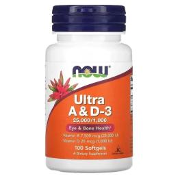 Вітамінно-мінеральний комплекс NOW Ultra A&amp;D-3 (100 softgels) (06484-01)