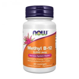 Вітамінно-мінеральний комплекс NOW Methyl B-12 5000 mcg (60 Lozenges) (11733-01)