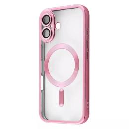 Чохол-накладка PRC Metal Matte Case with Magnetic Ring iPhone 16 Pink (601290005)
