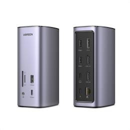 Док-станція Ugreen CM555 12 in 1 Multifunction Docking Station Pro Gray (90325)