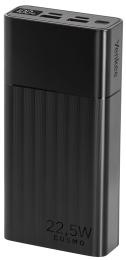 Зовнішній портативний акумулятор YENKEE YPB 2031  -  20000 mAh Black PD20W + QC22.5W (37000120)