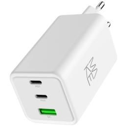 Адаптер живлення для телефона MakeFuture 100W GaN 2xPD + QC3.0 White (MCW-10031GWH)
