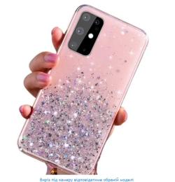 Чохол-накладка Infinity Silicone Case для Xiaomi Redmi 10C Pink Блискітки