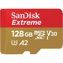 Карта памяті SanDisk 128GB microSDXC C10 UHS-I U3 R190/W90MB/s Extreme