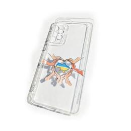 Чохол-накладка Infinity Silicone Case для Xiaomi Poco M4 Pro Transparent Ukraine is love