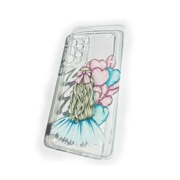 Чохол-накладка Infinity Silicone Case для Xiaomi Redmi Note 11/Note 11S Transparent Girl with Balls