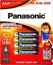 Батарейка Panasonic Alkaline Power AAA (LR03T/6BA) блістер, 6 шт