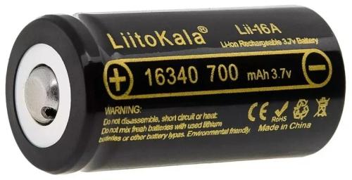 Акумулятор LiitoKala 16340 Lii-16A, 700mAh, 3.7V li-ion battery