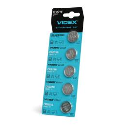 Батарейка Videx CR2016 5шт BLISTER CARD