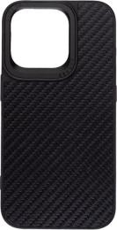Чохол-накладка Harder Carbon Pattern для Apple iPhone 15 Pro Black (ARM76777)