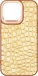 Чохол-накладка Harder Crocosaur для Apple iPhone 14 Pro Max Beige (ARM76727)