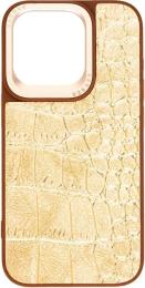 Чохол-накладка Harder Crocosaur для Apple iPhone 15 Pro Beige (ARM76703)