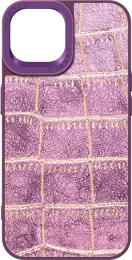 Чохол-накладка Harder Crocosaur для Apple iPhone 14 Purple (ARM76716)