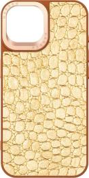 Чохол-накладка Harder Crocosaur для Apple iPhone 15 Beige (ARM76697)