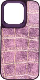 Чохол-накладка Harder Crocosaur для Apple iPhone 15 Pro Purple (ARM76704)