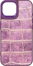Чохол-накладка Harder Crocosaur для Apple iPhone 15 Purple (ARM76698)