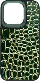 Чохол-накладка Harder Crocosaur для Apple iPhone 15 Pro Green (ARM76702)