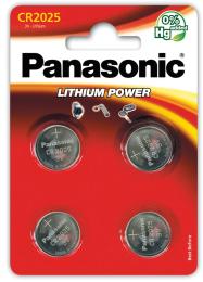 Батарейка Panasonic Litium Power CR-2025EL/4B, 3V, блістер 4шт