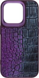 Чохол-накладка Harder Glamorous Croco для Apple iPhone 14 Pro Dark Purple (ARM76771)