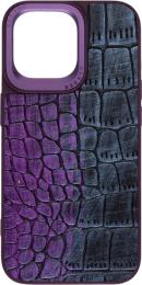 Чохол-накладка Harder Glamorous Croco для Apple iPhone 14 Pro Max Dark Purple (ARM76775)