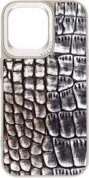 Чохол-накладка Harder Glamorous Croco для Apple iPhone 15 Pro Max Gray Gold (ARM76766)