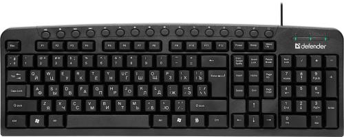Клавіатура Defender Focus HB-470 Black USB (ENG/UKR/RU)
