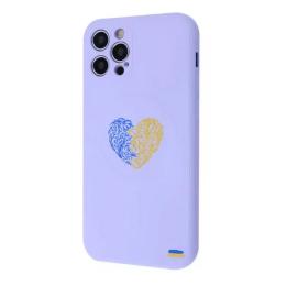 Чохол-накладка WAVE Ukraine Edition Case with MagSafe для iPhone 12 Purple ukraine heart