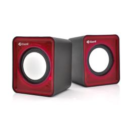 Акустична система Kisonli V310R Red USB + 3.5mm, 2x0,5W, 20Hz-20KHz