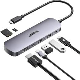 USB-хаб Anker Nano USB-C Hub 7-in-1 (A83D2HA1)