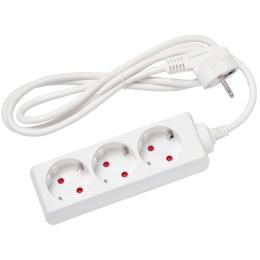 Мережевий фільтр Delux G3J 1.5м White (90021621)